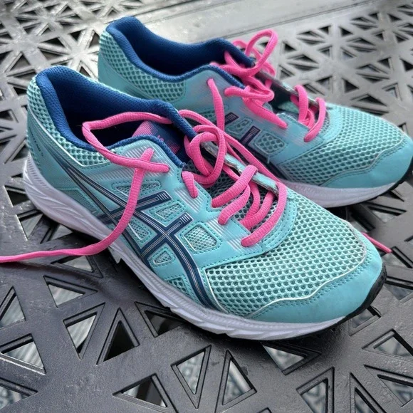 ASICS Contend 5 Women's Running Shoes Size 5.5  Teal - Picture 3 of 7